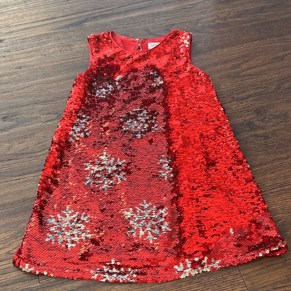 Size XS Red Sequin Sleeveless Dress - Picture 2 of 3